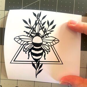 Black Bee Vinyl Decal